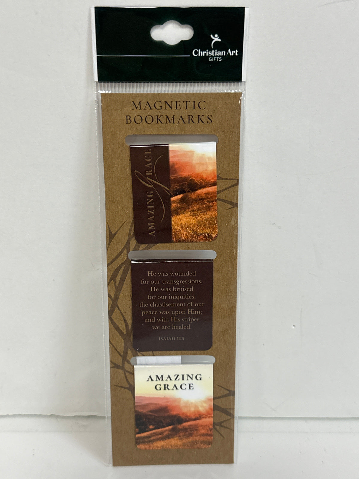 CROWN OF THORNS/AMAZING GRACE MAGNETIC BOOKMARKS-0183