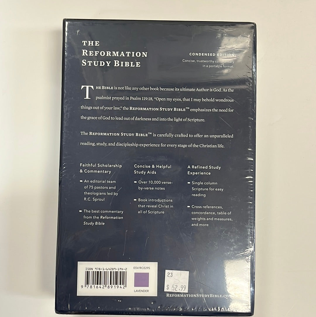 ESV REFORMATION STUDY BIBLE PUR-1942