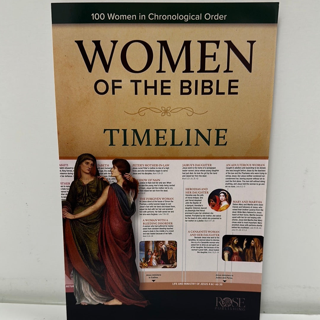 WOMEN OF THE BIBLE TIMELINE PAMPHLET-5533