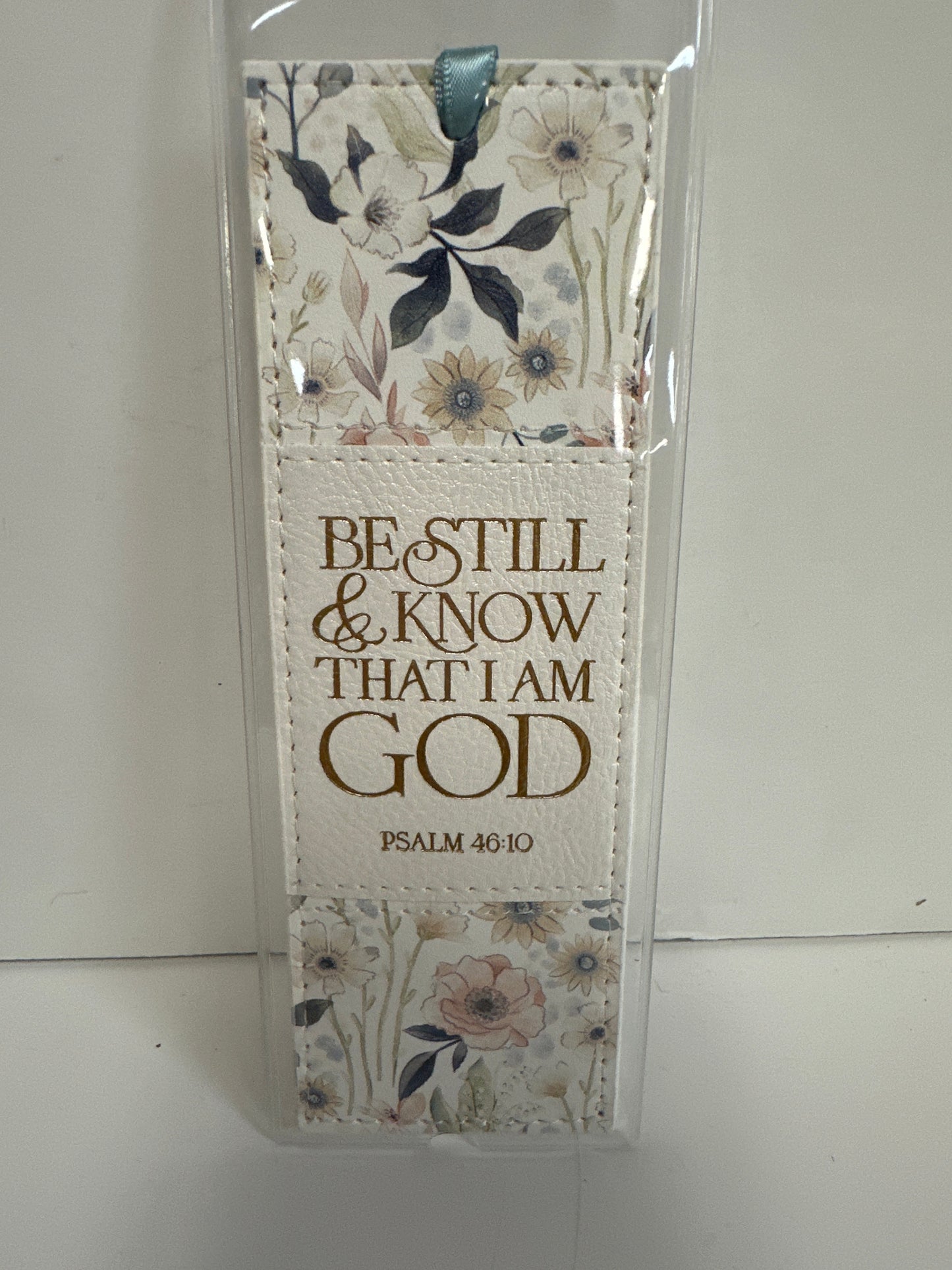 BE STILL & KNOW WHITE BOOKMARK-6026