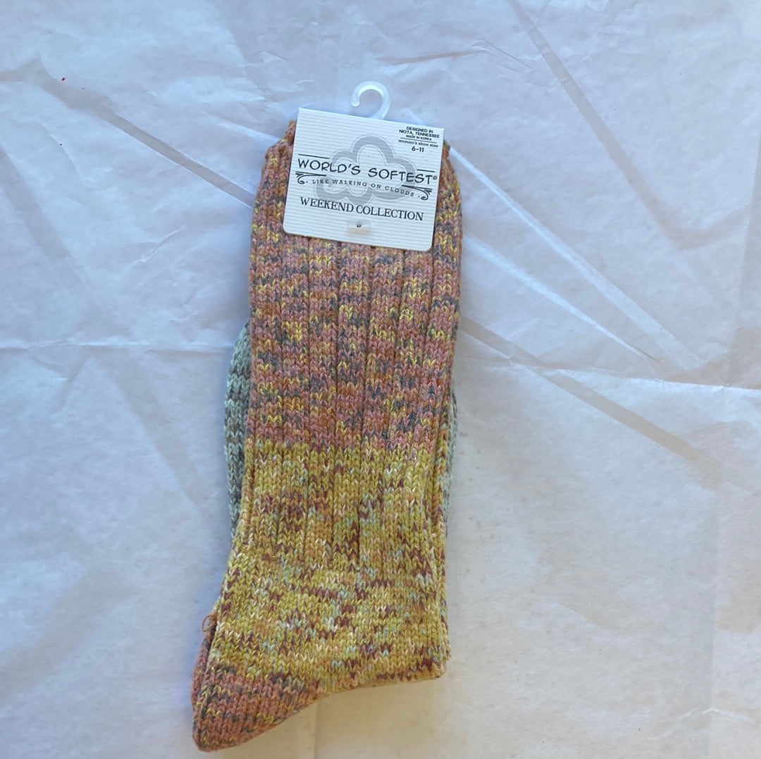 LADIES SOCKS/FELIC CB MULTI 952-9532