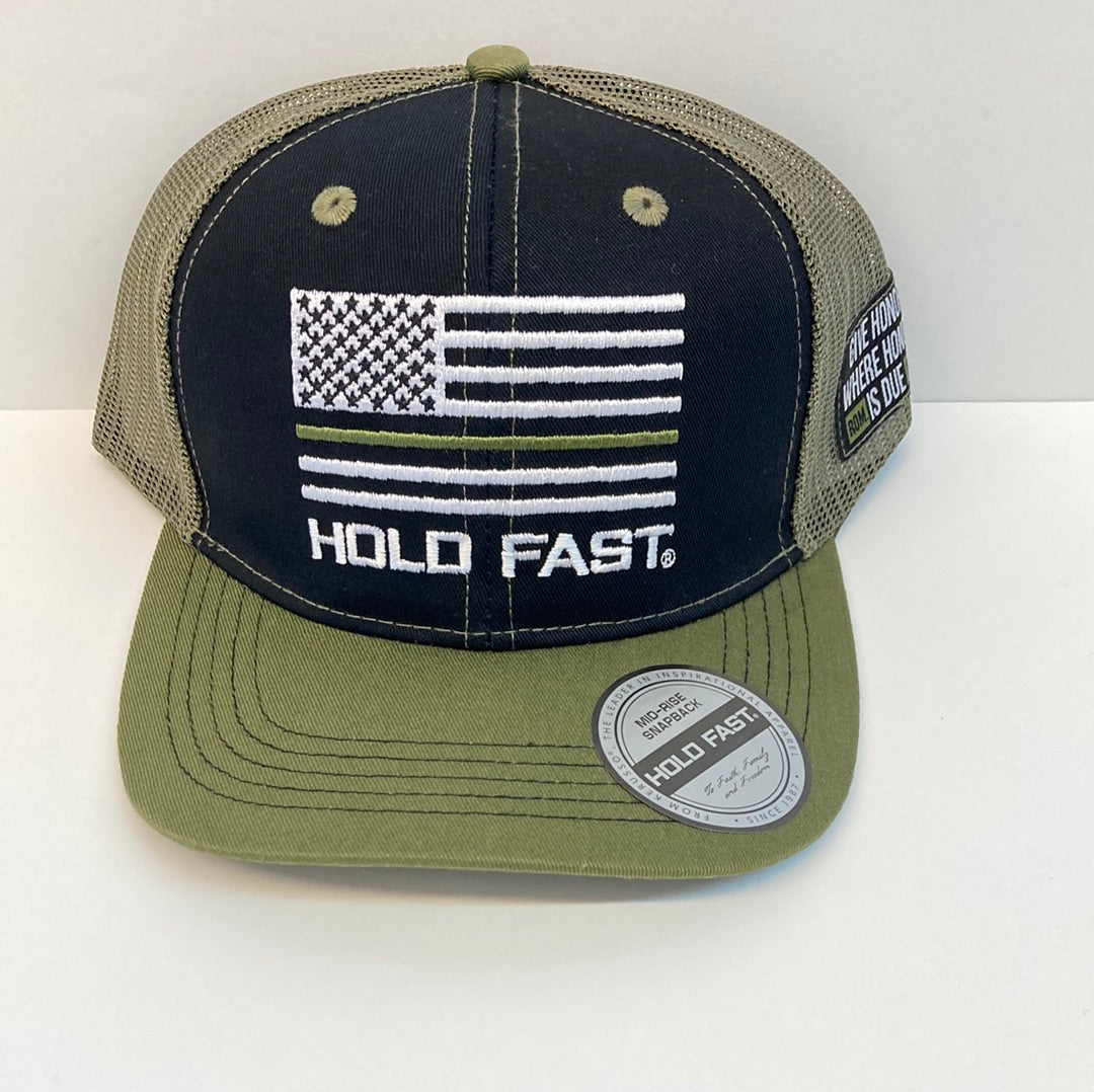 HOLD FAST MILITARY FLAG CAP-4911