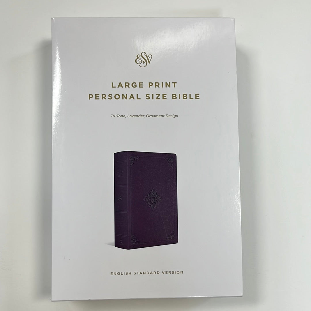 ESV LARGE PRINT PERSONAL SIZE BIBLE LAVENDER ORNAMENT-1663