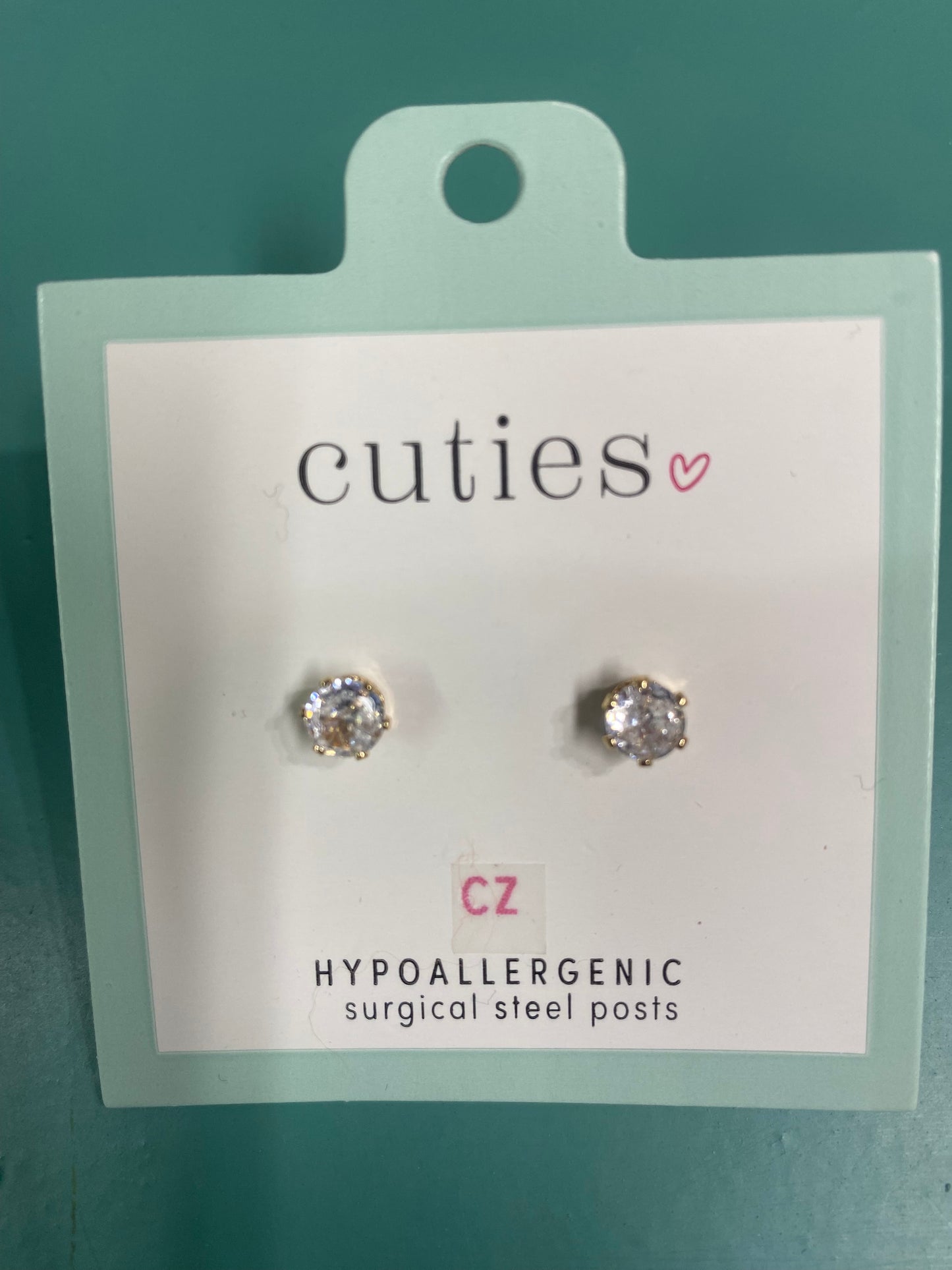CZ STUDS IN GOLD-9979