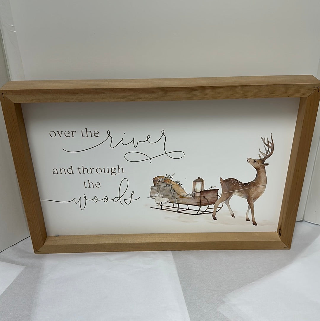 OVER THE RIVER PLAQUE-3433