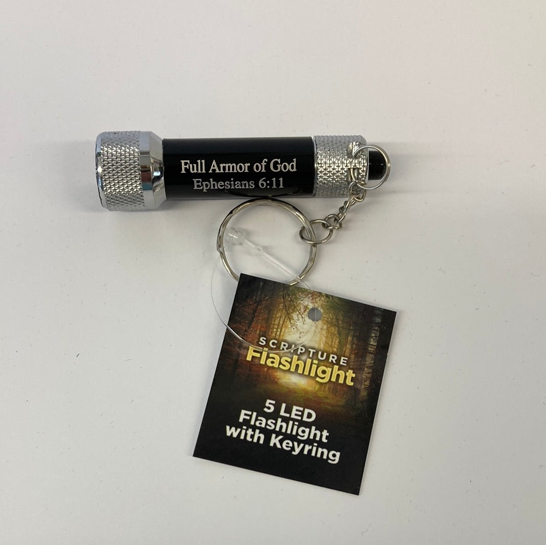 5 LED FLASHLIGHT/KEYRING BLACK-8760