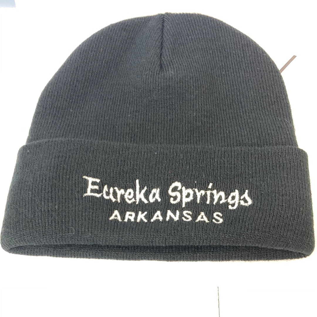 KNIT CAP BLACK/EUREKA SPRINGS-0274