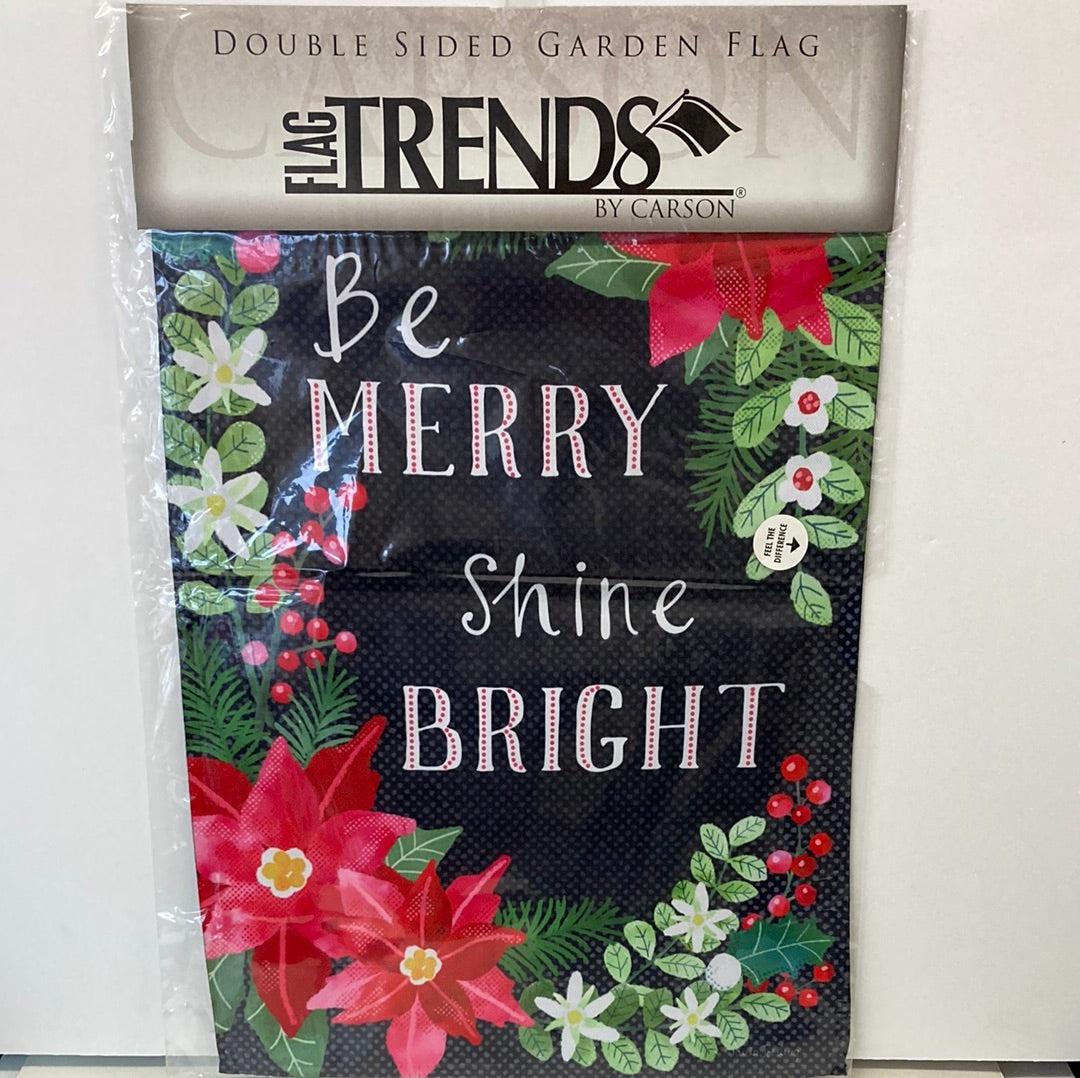 BE MERRY GARDEN FLAG-1558