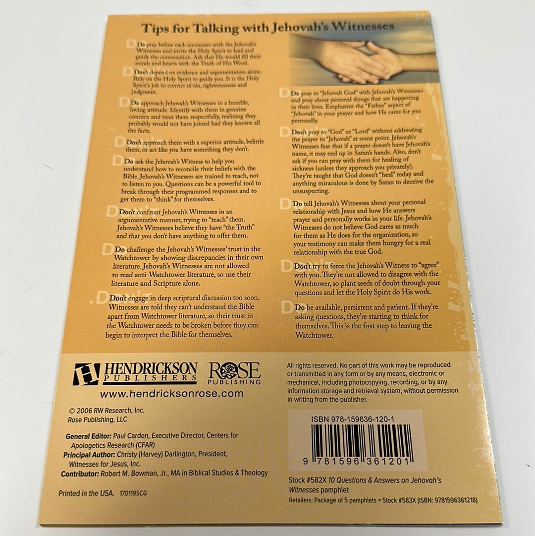 10 QUESTIONS/JW PAMPHLET-1201