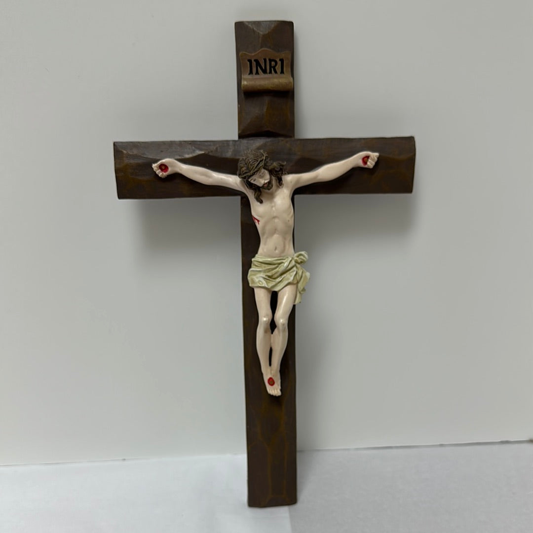 TEXTURED BEVELED WALL CRUCIFIX-9018