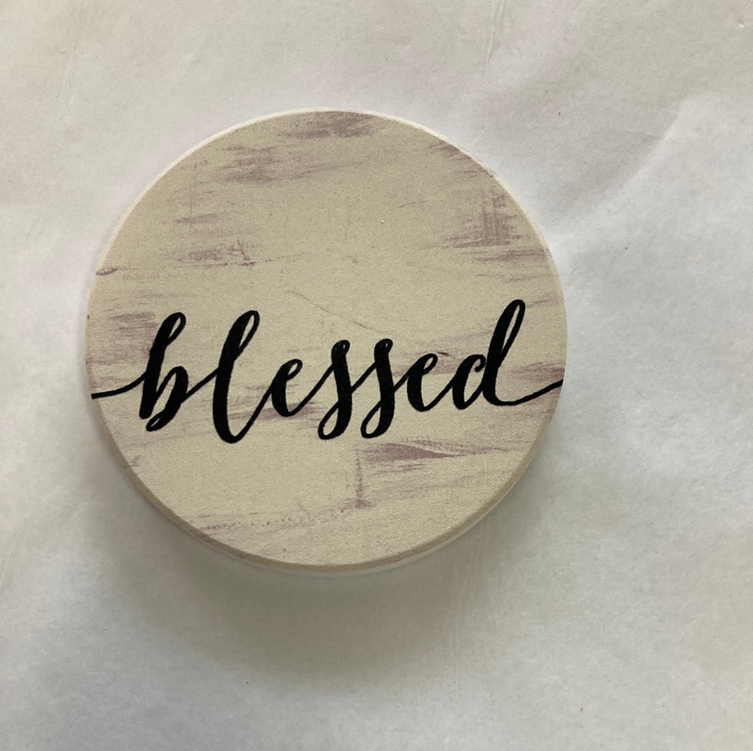 BLESSED CAR COASTER-3554