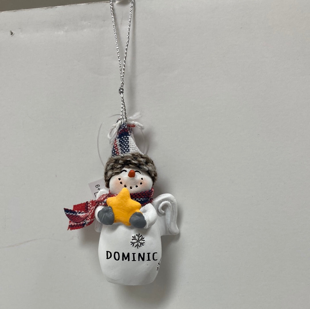 DOMINIC SNOW ANGEL ORNAMENT-6531