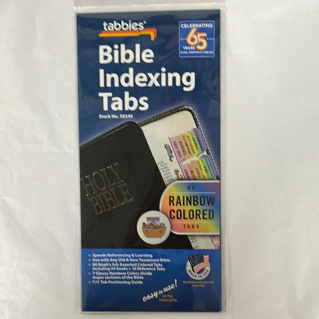 BIBLE TABS CHILDRENS RAINBOW-3492