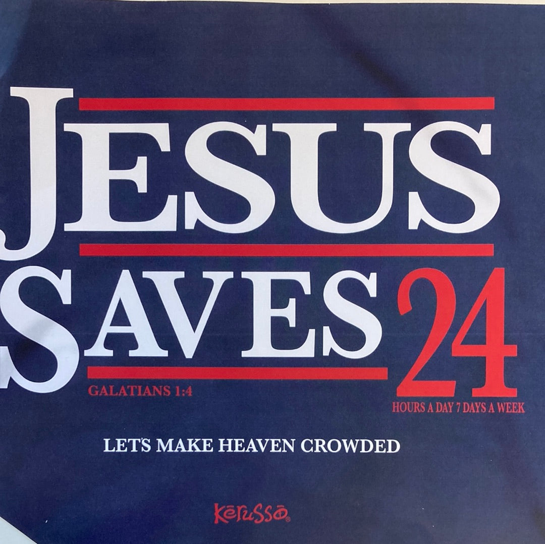 JESUS SAVES '24 ADULT TEE 4X-4007