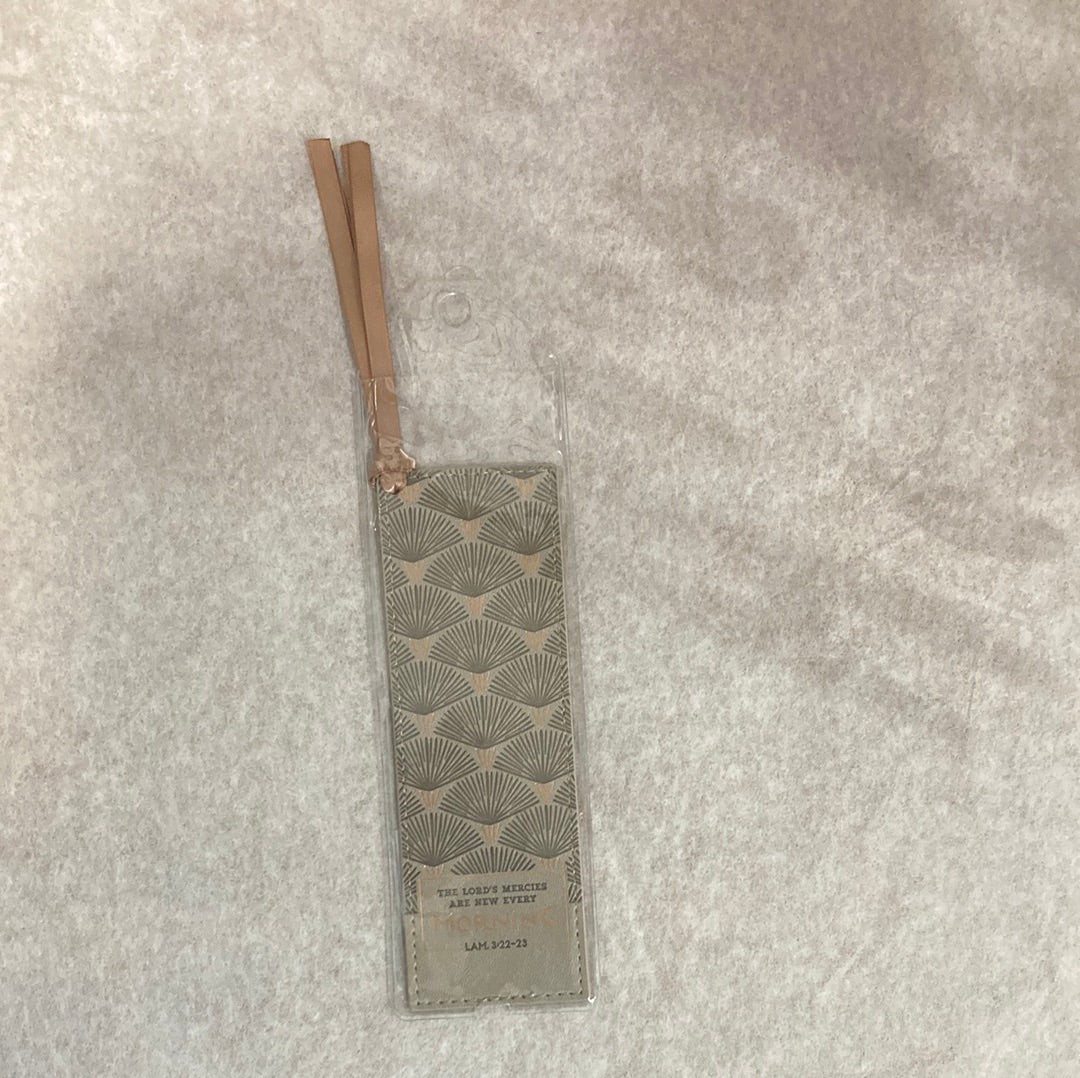 THE LORD'S MERCIES FAUX LEATHER BOOKMARK-8728