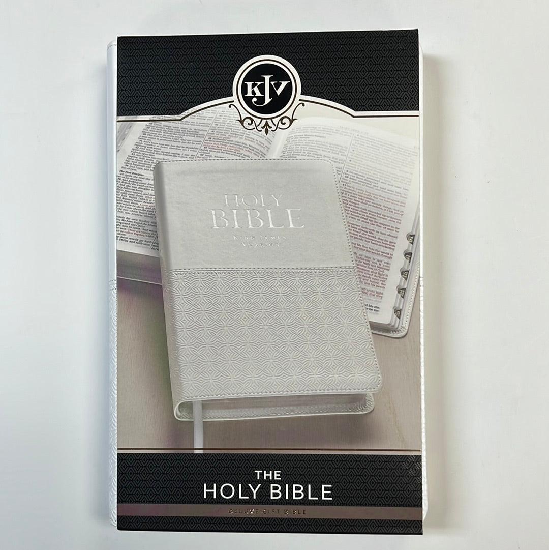 KJV THUMB INDEX BIBLE WHITE-5457