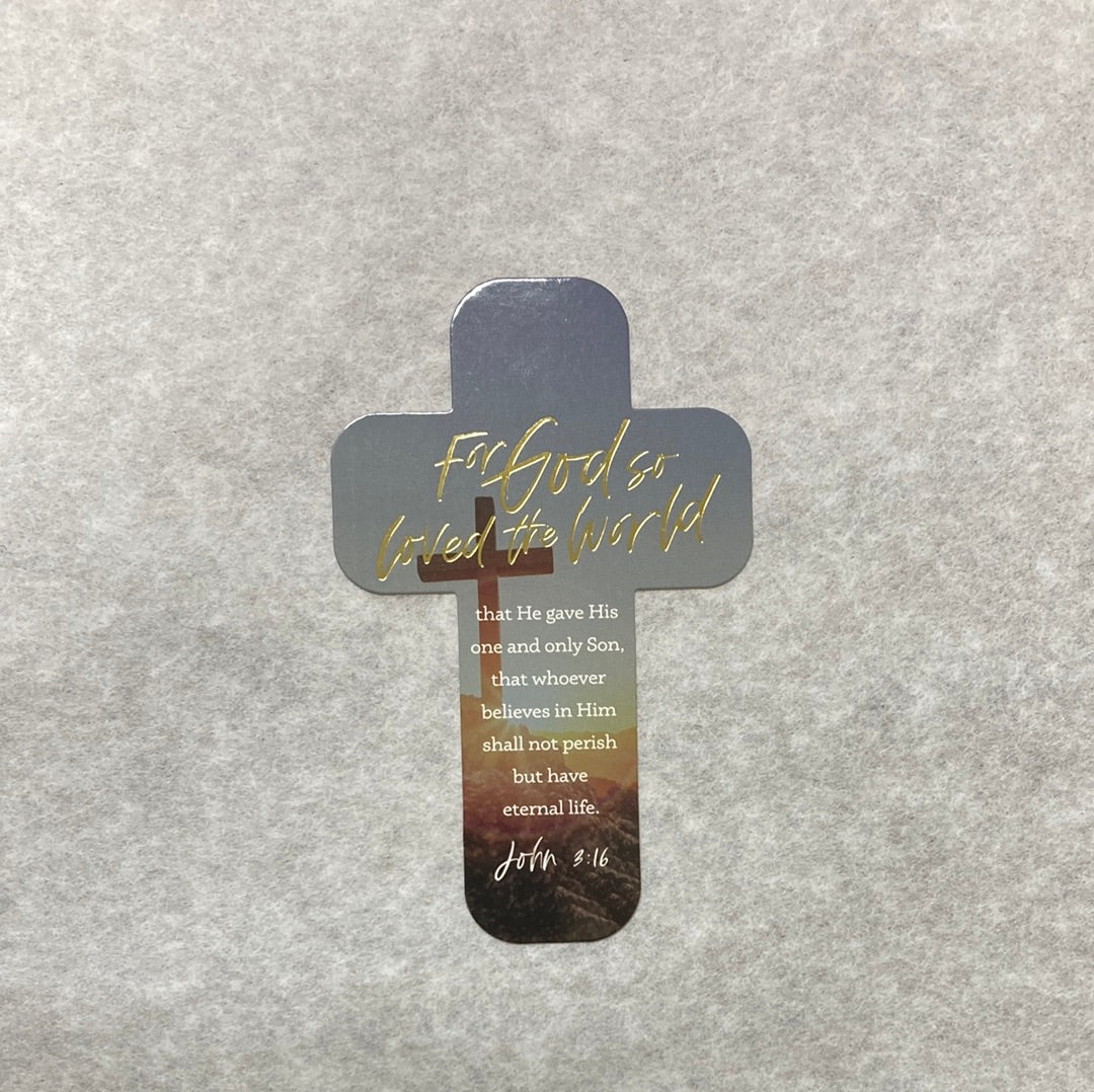 GOD SO LOVED JHN 3:16 CROSS BKM-1528
