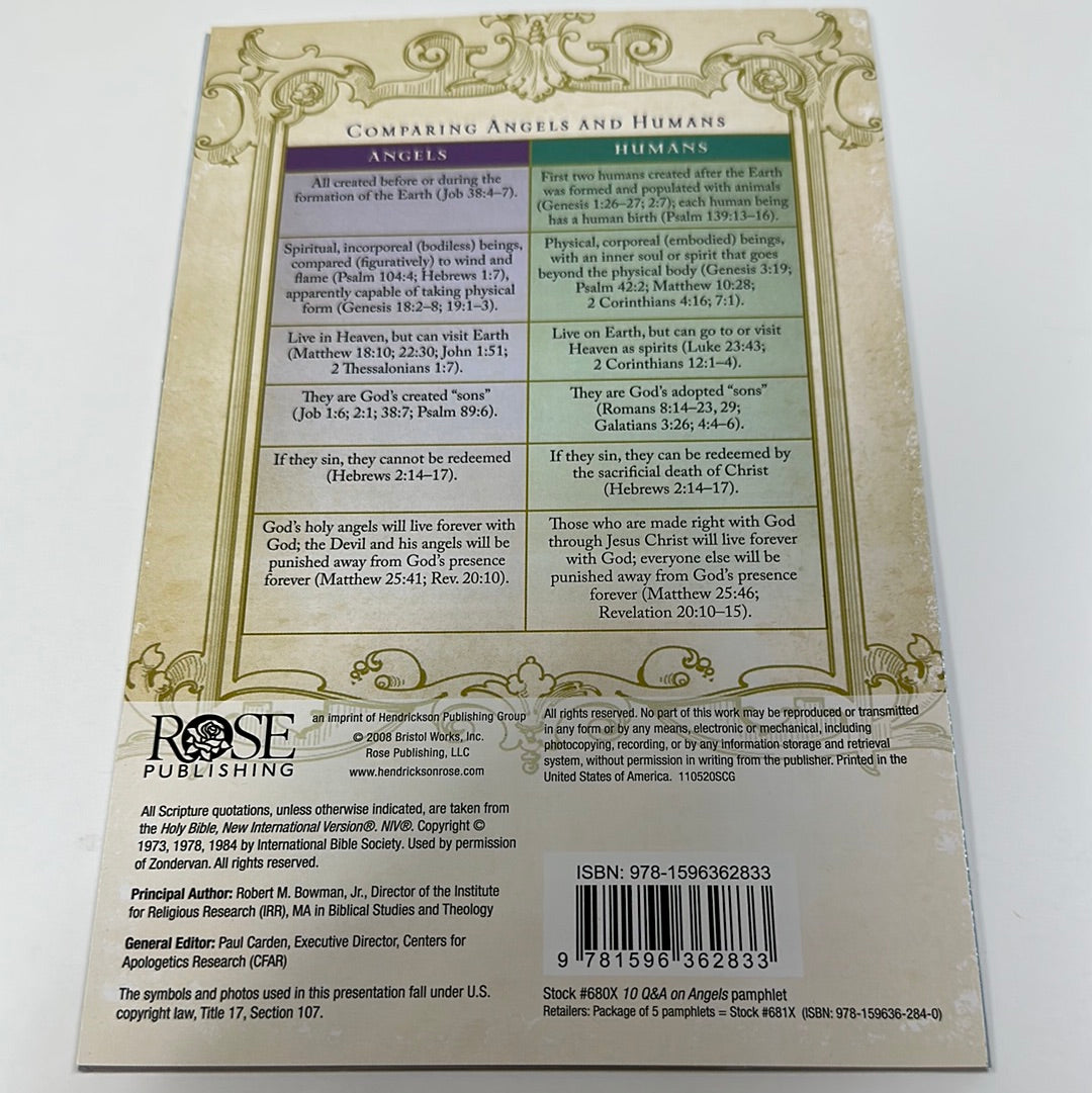 10 QUESTIONS/ANGELS PAMPHLET-2833
