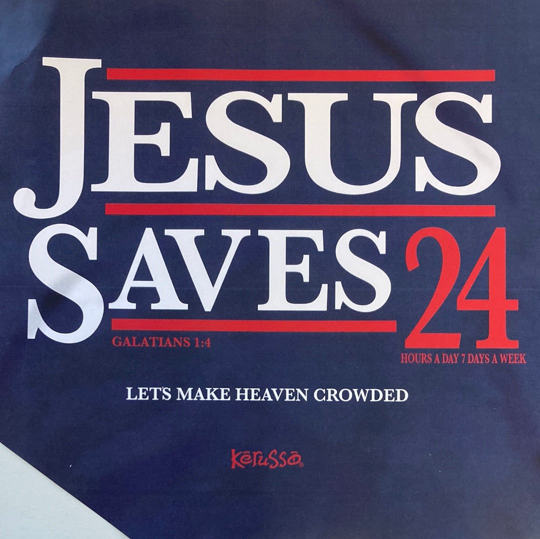 JESUS SAVES '24 ADULT TEE LG-3963