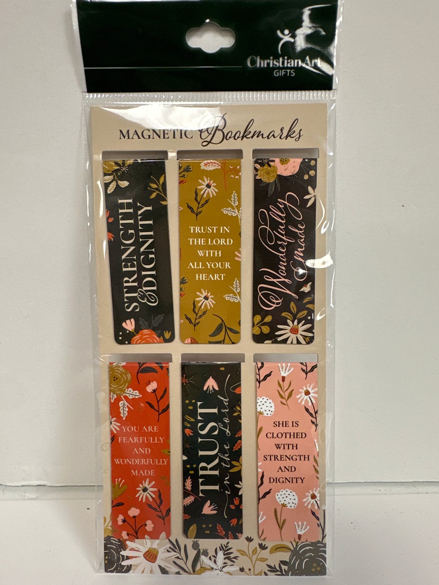 WARM FLORALS MAGNETIC BOOKMARKS-5982