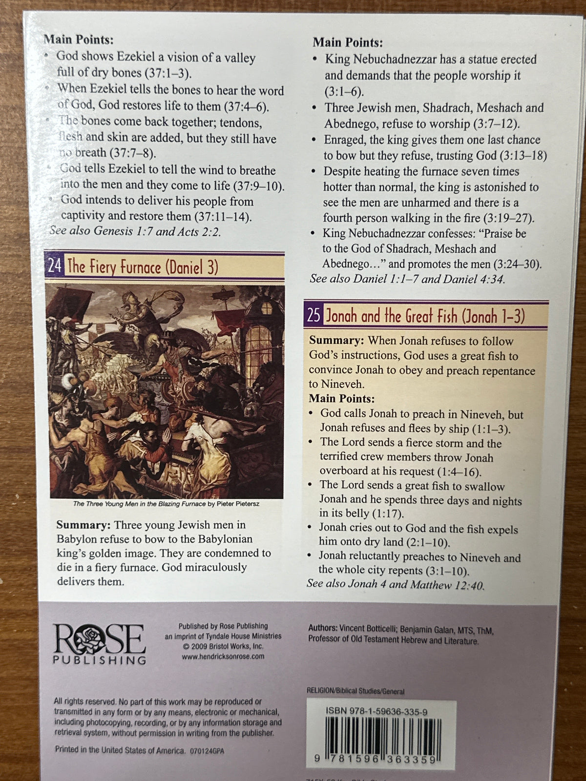 52 KEY BIBLE STORIES PAMPHLET-3359