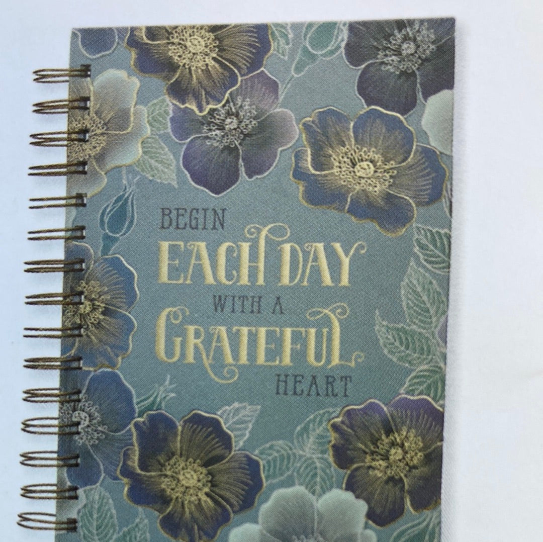 GRATEFUL HEART BLUE FLORAL JOURNAL