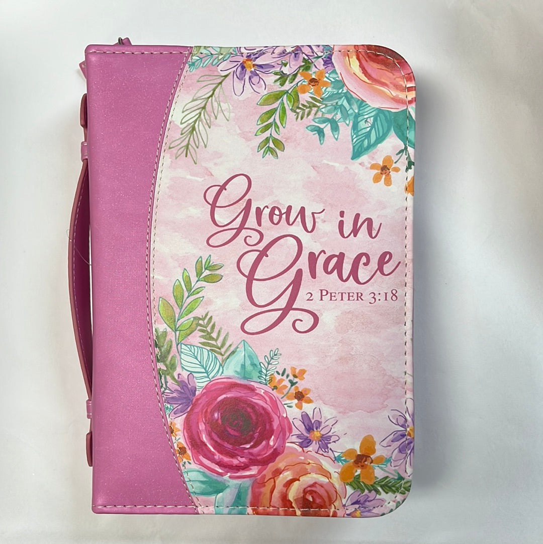 GROW IN GRACE PINK MED BIBLE CV-3106