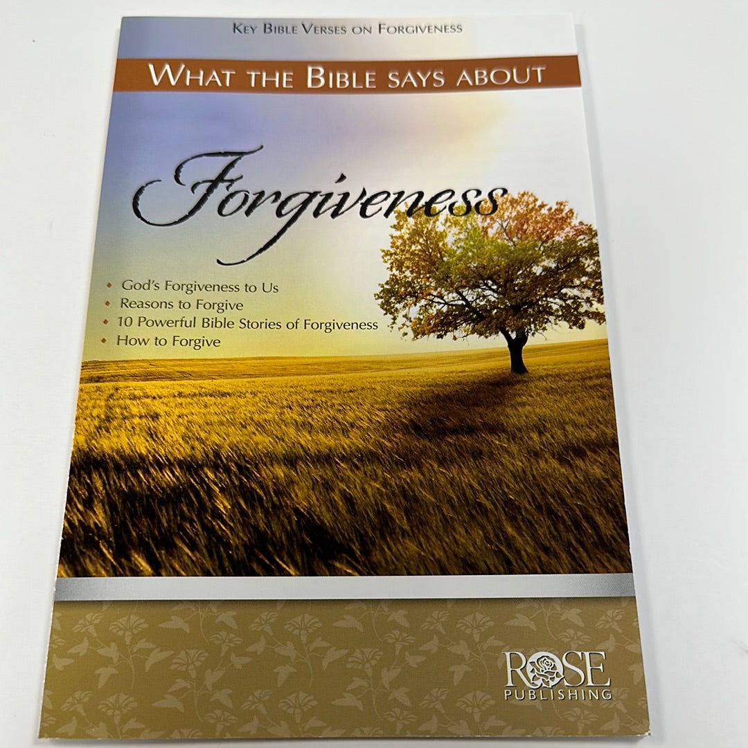 WHAT BIBLE SAYS ABOUT FORGIVENESS PAMPHLET-4400