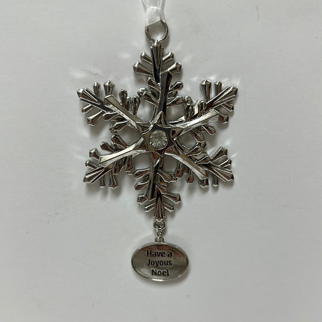 NOEL SPIN SNOWFLAKE ORNAMENT-6347