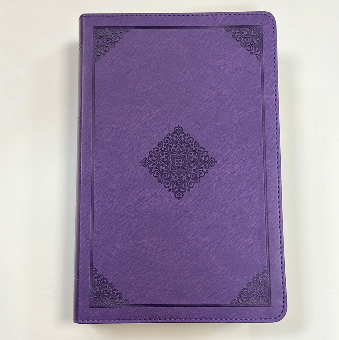 ESV LARGE PRINT PERSONAL SIZE BIBLE LAVENDER ORNAMENT-1663