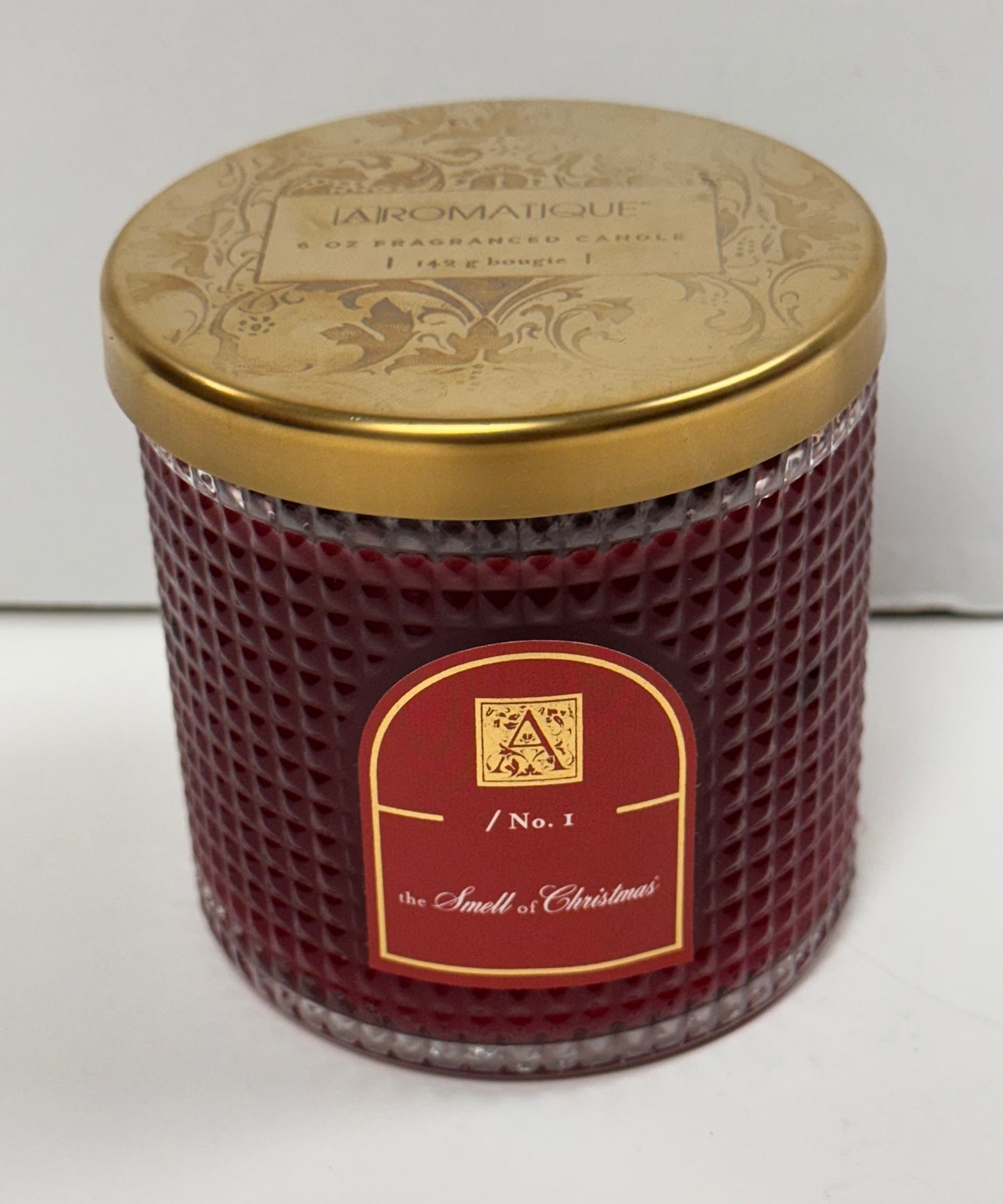 SMELL OF CHRISTMAS TEXTURED CANDLE IN GLASS JAR-0613