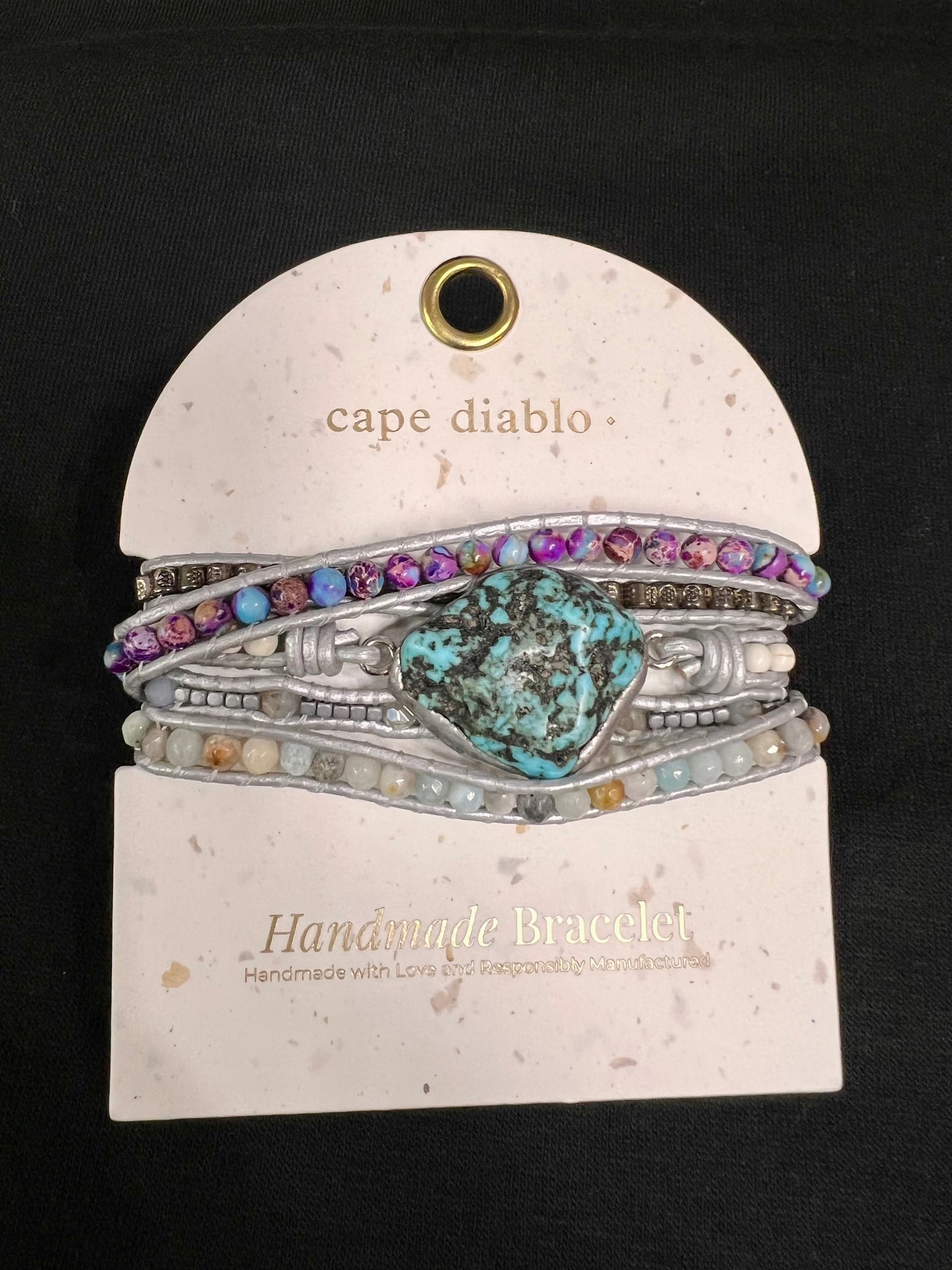H TURQUOISE WRAP BRACELET-3140