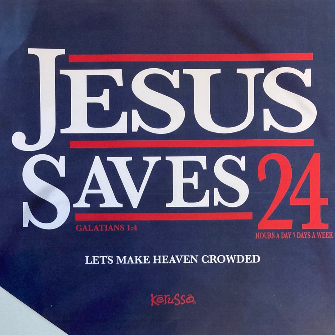 JESUS SAVES '24 ADULT TEE SM-3949