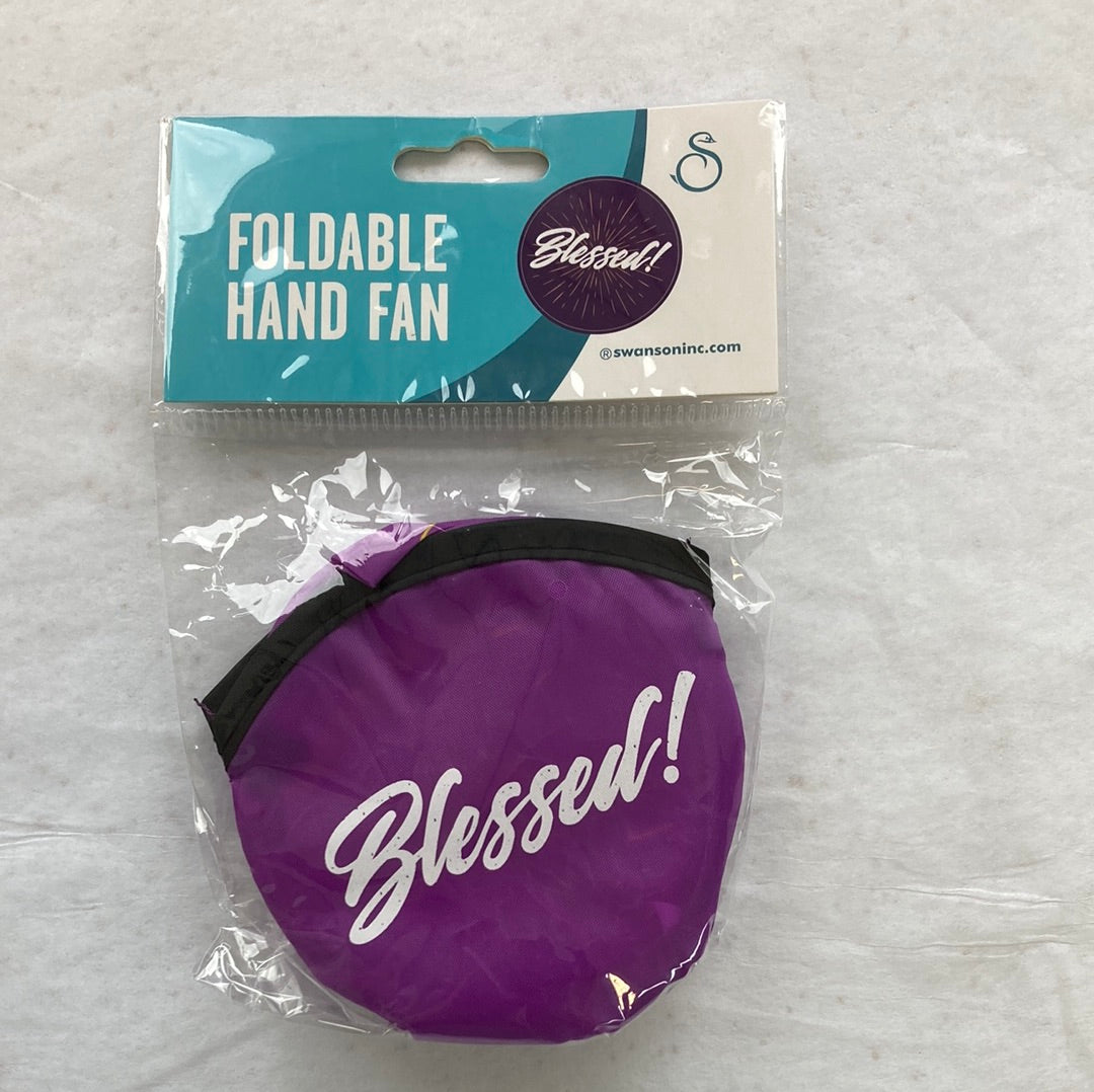 BLESSED FOLDABLE HAND FAN-2587