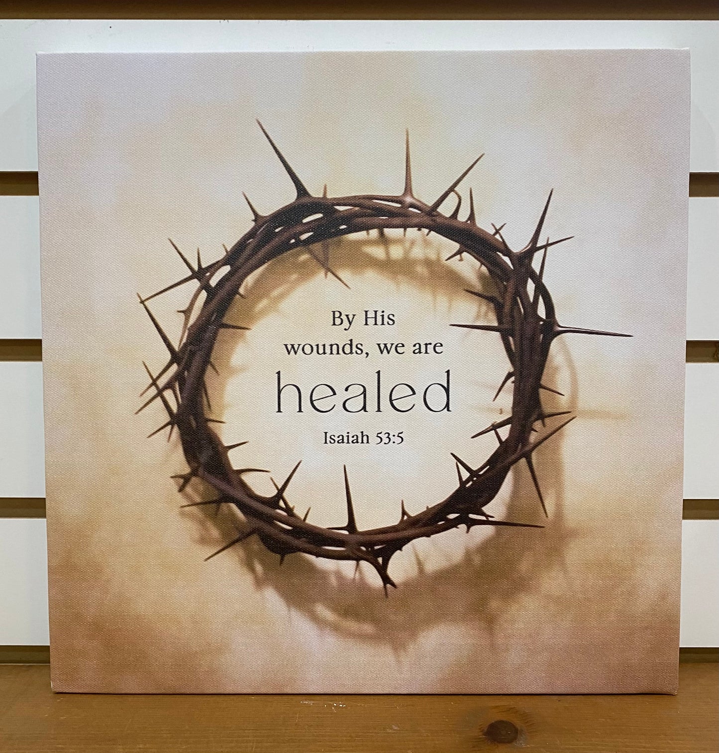 BY HIS WOUNDS WE ARE HEALED CANVAS-7443