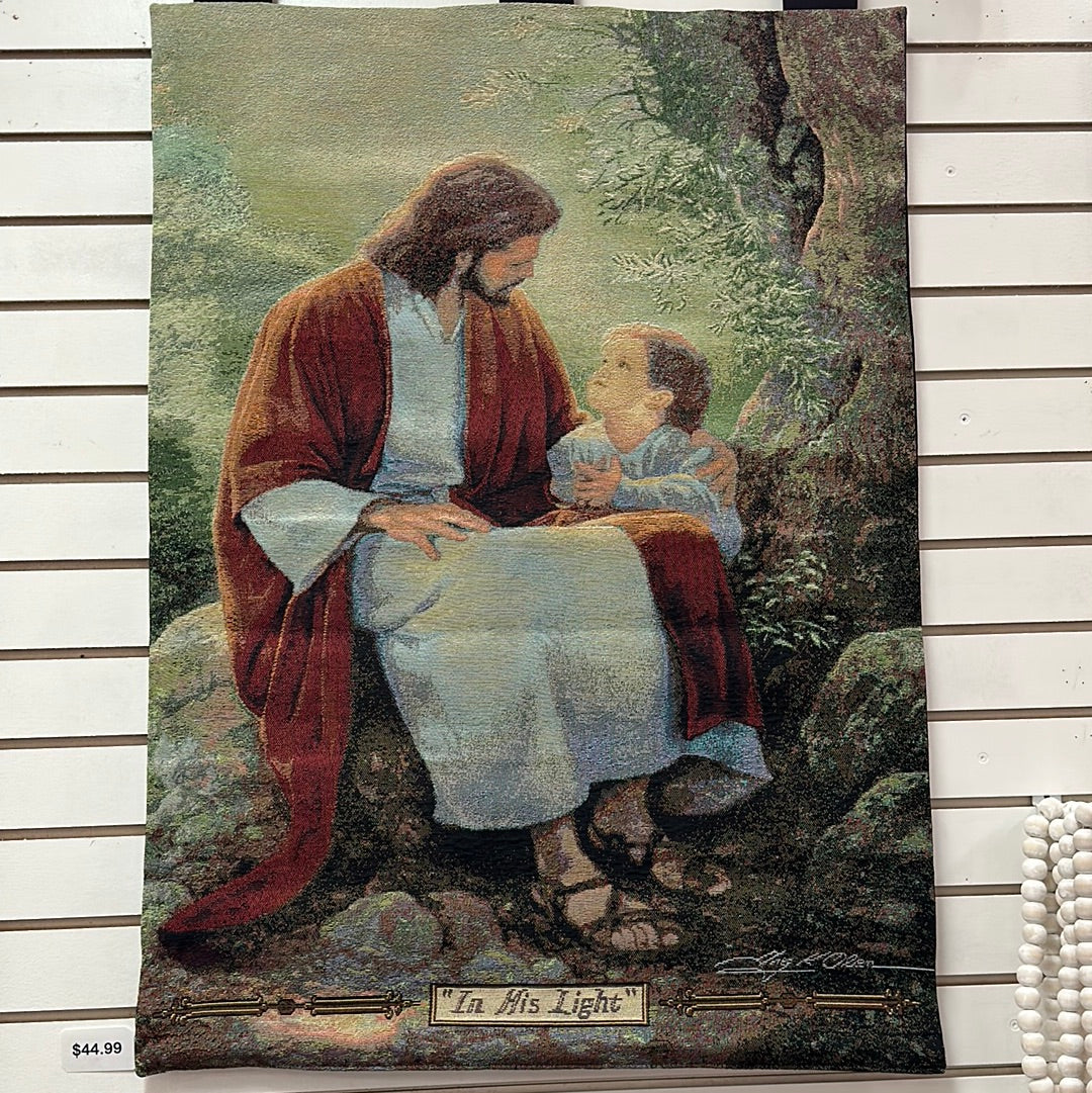 IN HIS LIGHT WALL HANGING