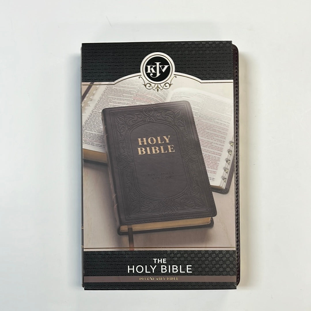 KJV GIFT ED BIBLE DK BROWN INDX-2668