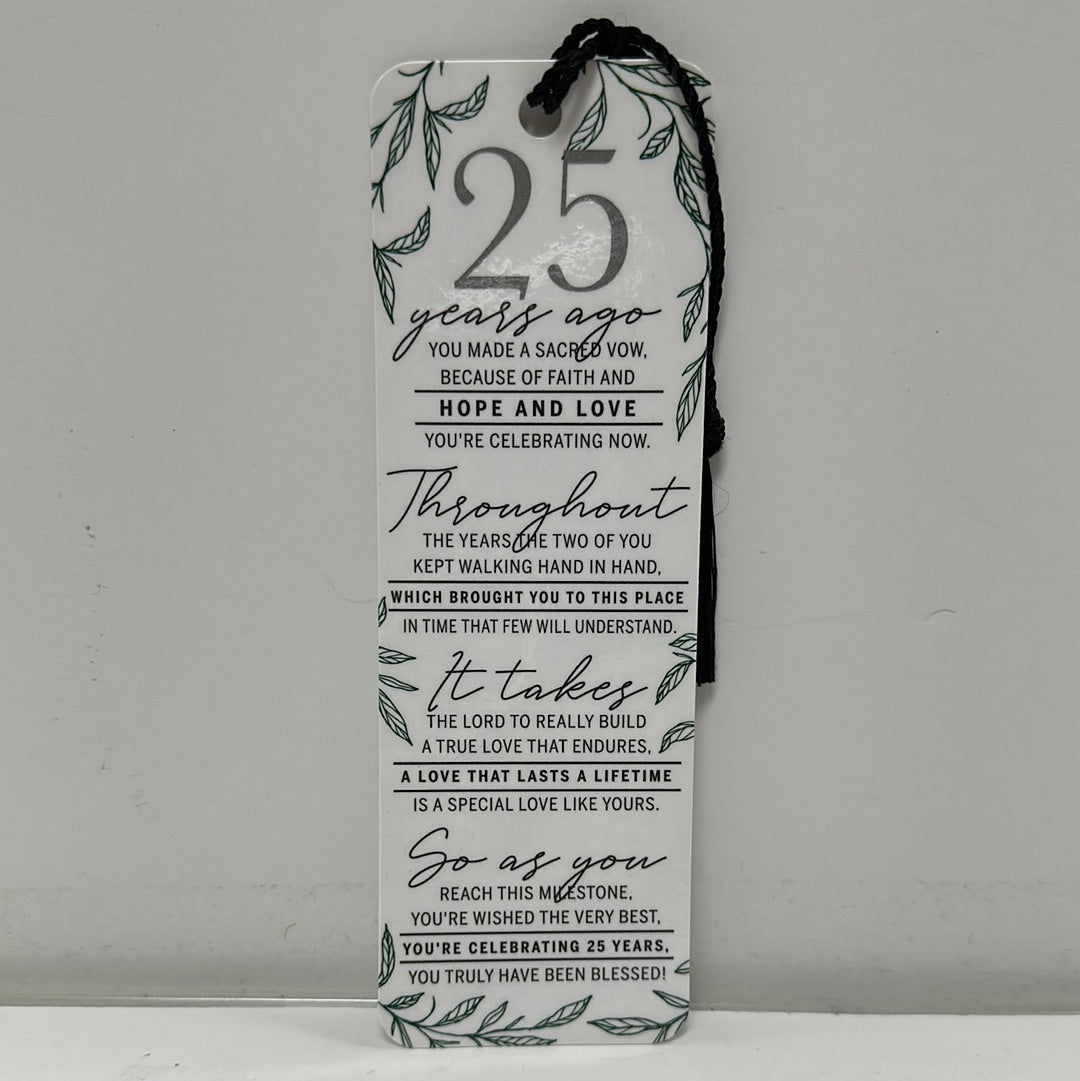 25 YEARS AGO TASSEL BOOKMARK