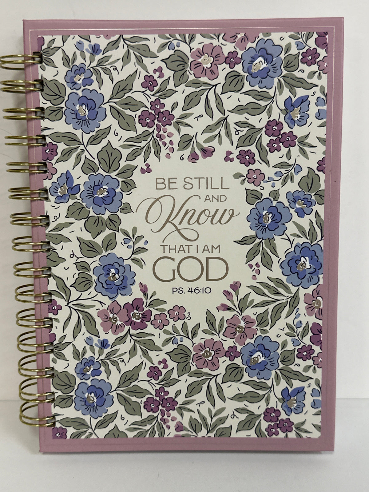 BE STILL AND KNOW PURPLE FLORAL JOURNAL-6252