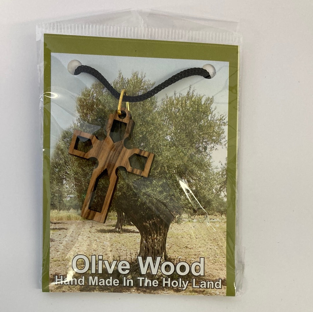 OLIVE WOOD NECKLACE-2543