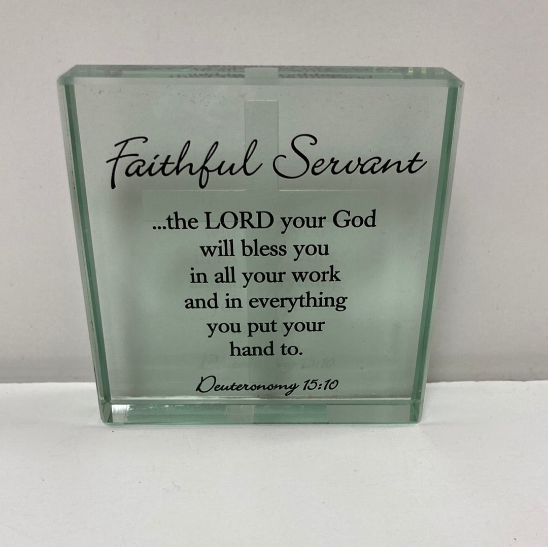 FAITHFUL SERVANT GLASS SQUARE-1272