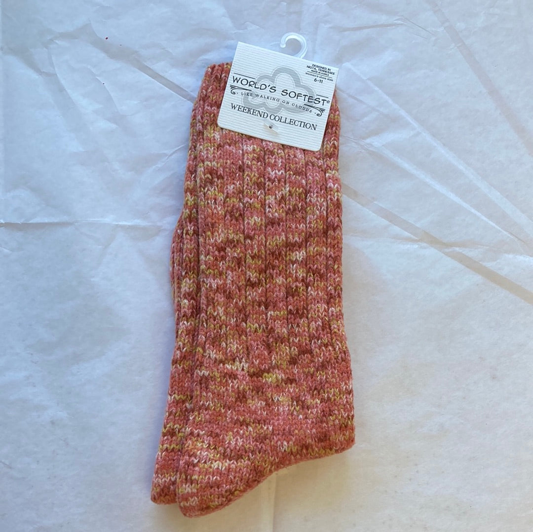 LADIES SOCKS/BRANDY 196-9419
