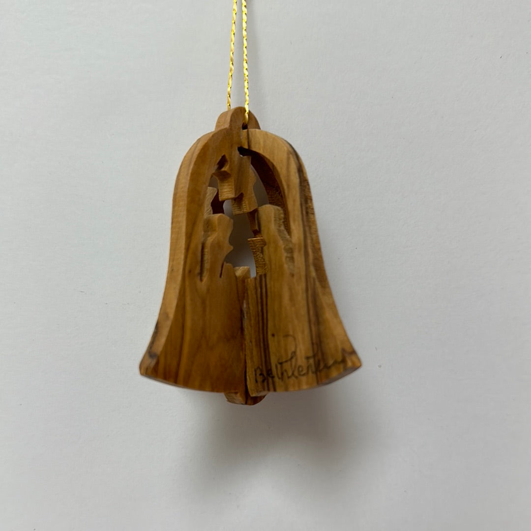 BELL/HOLY FAMILY OLIVEWOOD ORN-0247