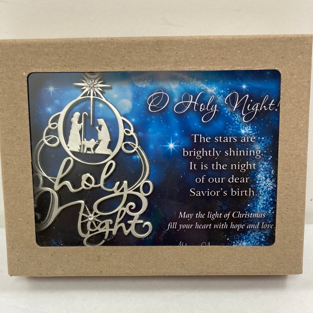 O HOLY NIGHT NATIVITY ORNAMENT-8090