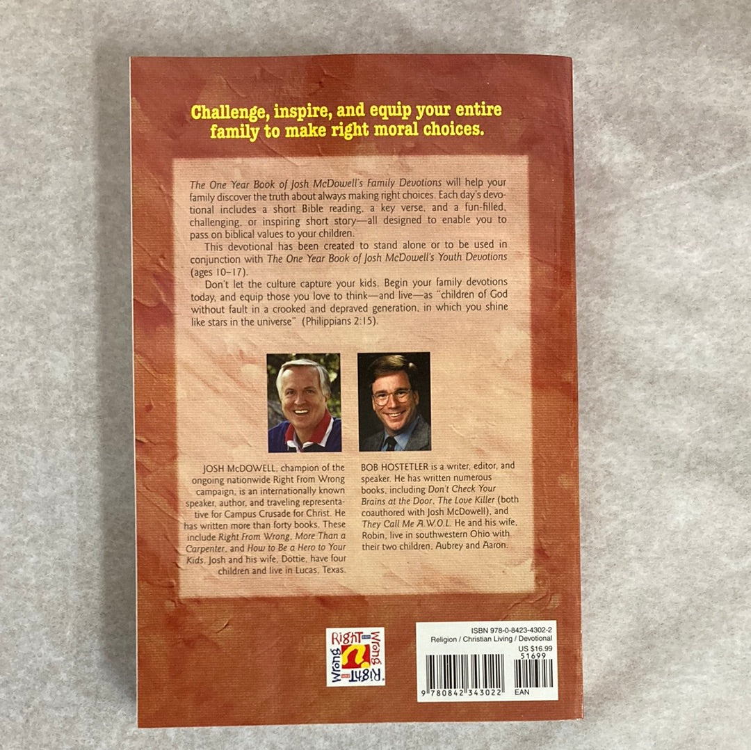 ONE YR BOOK JOSH MCD FAMILY DEV-3022