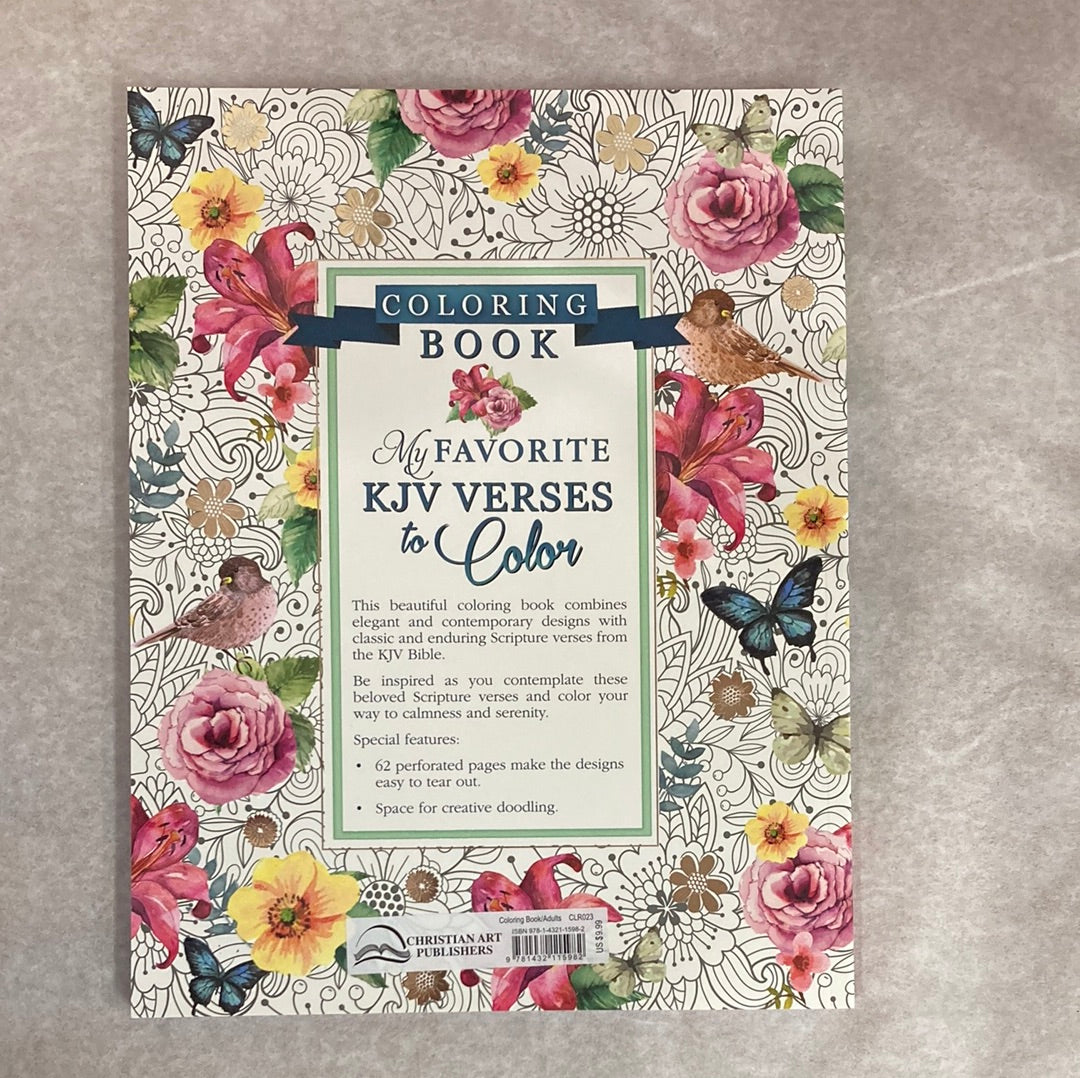 MY FAVORITE KJV VERSES COLOR BK-5982