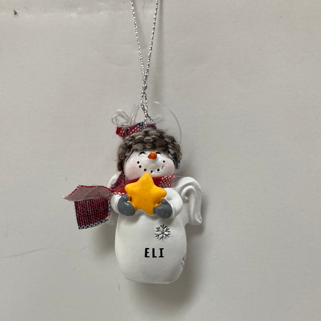 ELI SNOW ANGEL ORNAMENT-6562