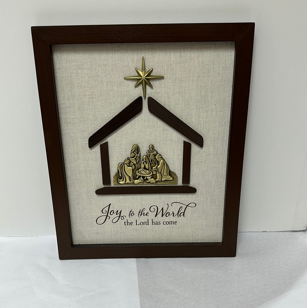 JOY TO THE WORLD NATIVITY PLQ-7956