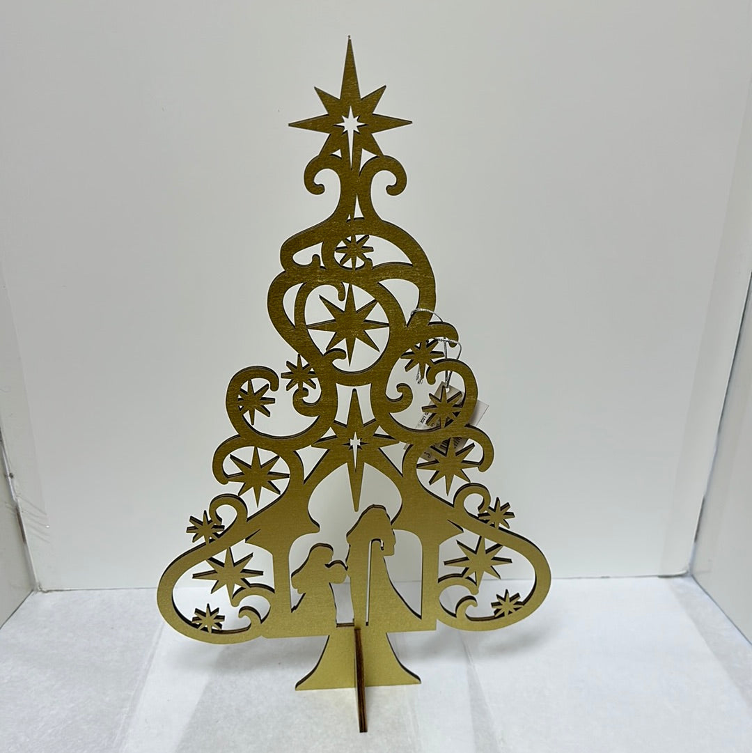 NATIVITY TREE PLYWOOD-1930