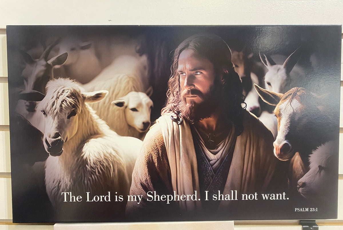 THE LORD IS MY SHEPHERD/PSALM 23 PLAQUE-0731